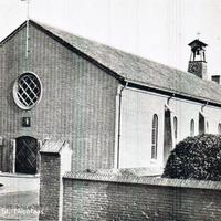 Is.55.a1a. Noodkerk met torentje 1946-1955 herbergde in 1955 tentoonstelling OLS Meijel